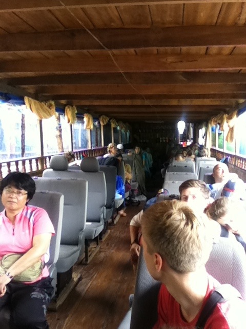 behind us, before everybody boarded