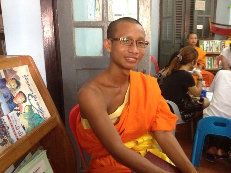 he couldn't lean into the girls' pic (no touching!), so he got his own picture