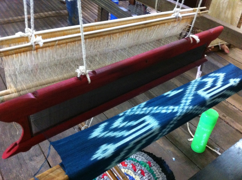 and finally, ikat on a loom
